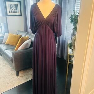 Elegant Navy Blue  Maxi Dress